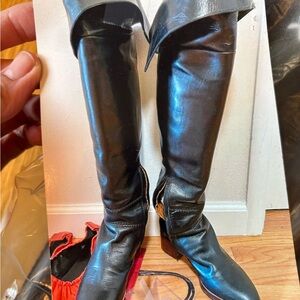 Chloe Black Over the Knee Boots